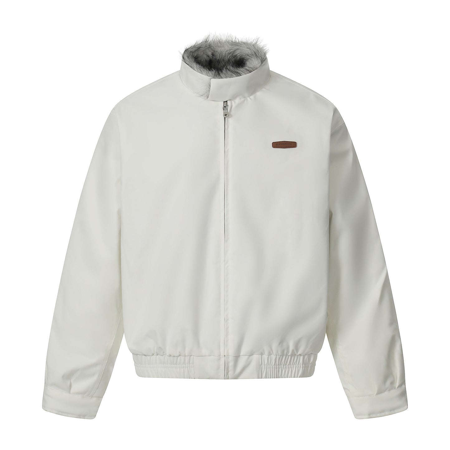 Faux Fur Collar Cotton Coat, Loose Warm Short Jacket