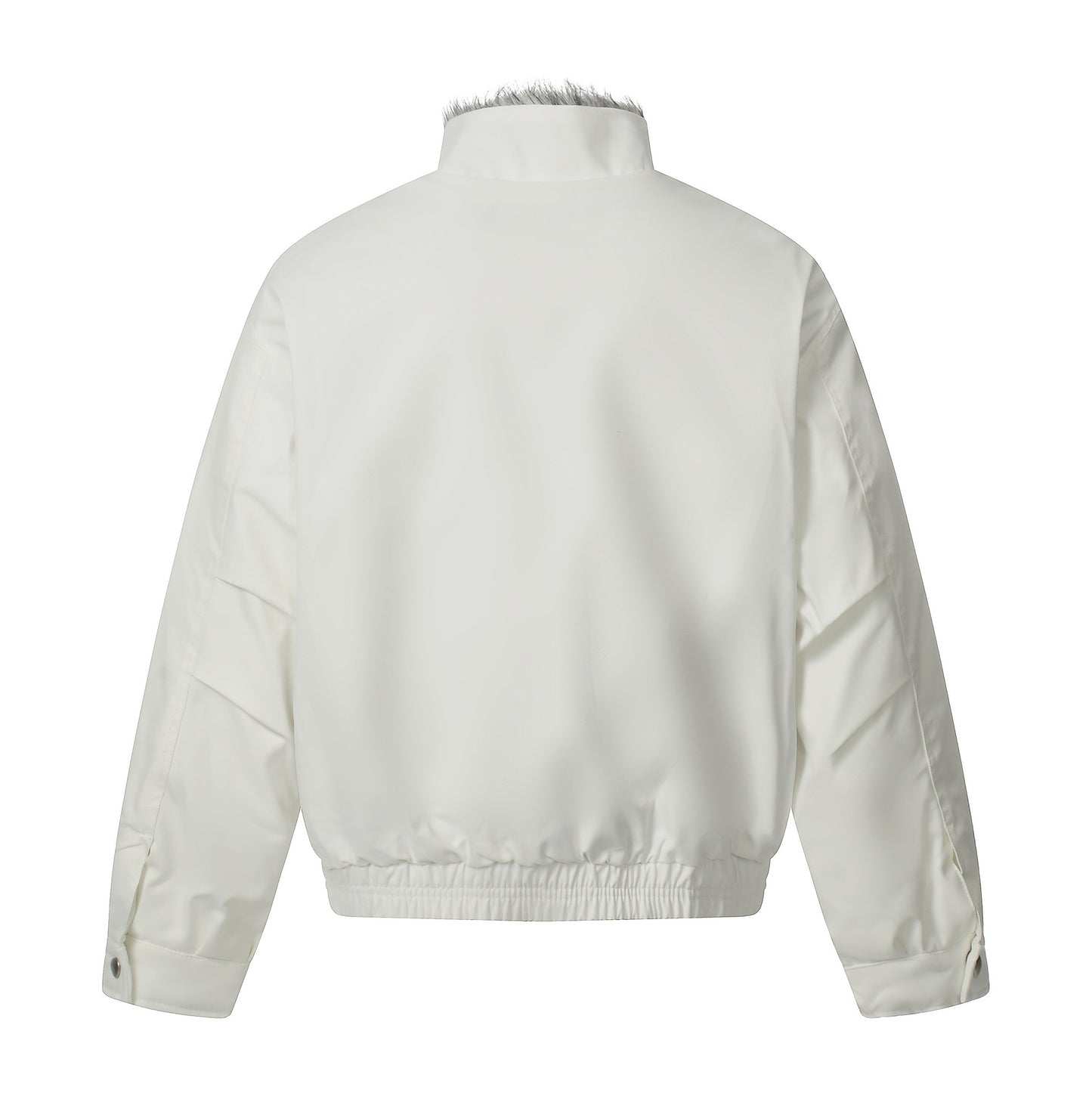 Faux Fur Collar Cotton Coat, Loose Warm Short Jacket