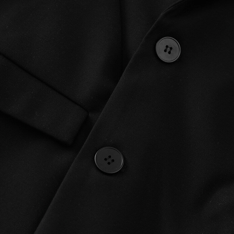 Casual Suit for Men and Women Retro Couple Fitted Blazer Jacket